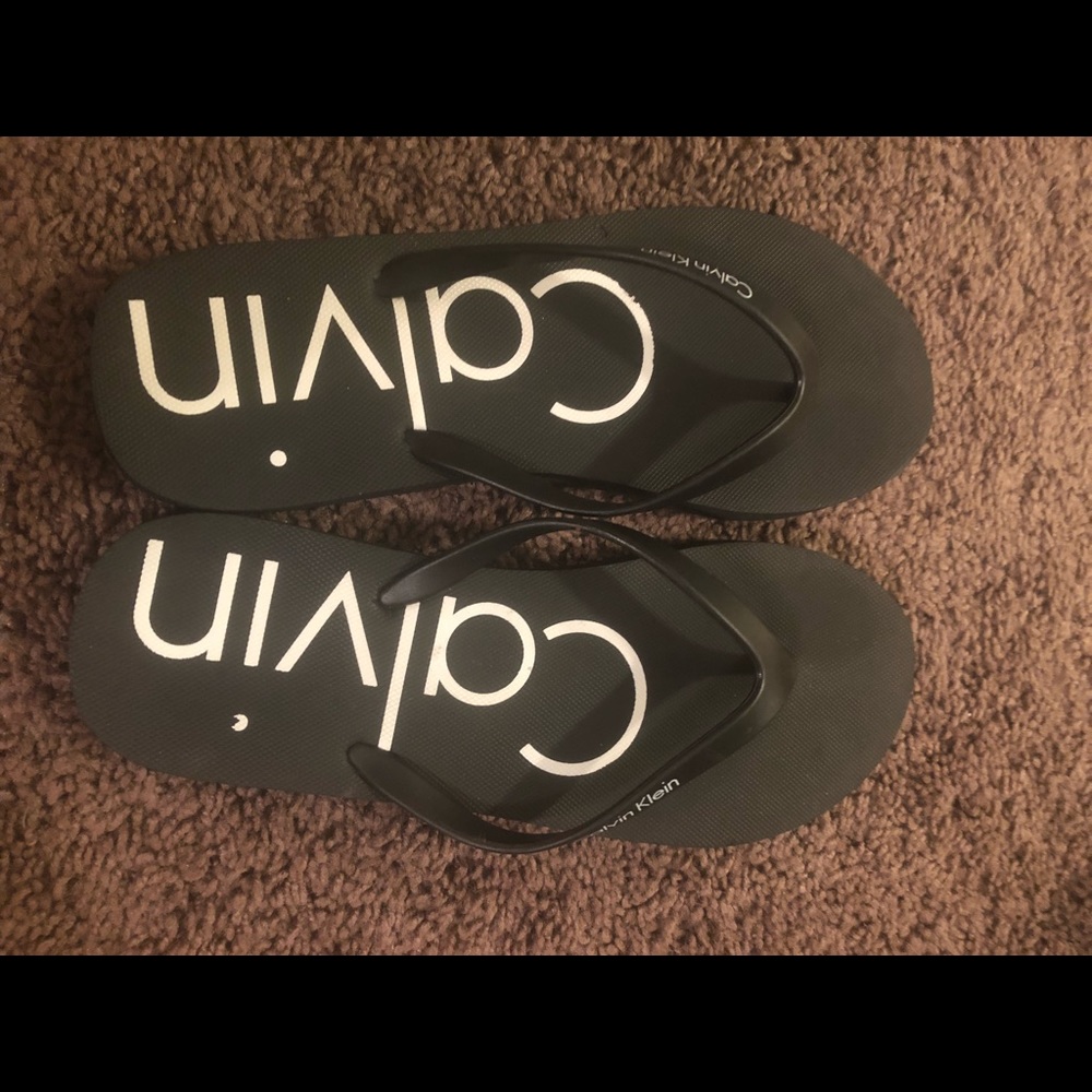 Calvin Klein clip flops